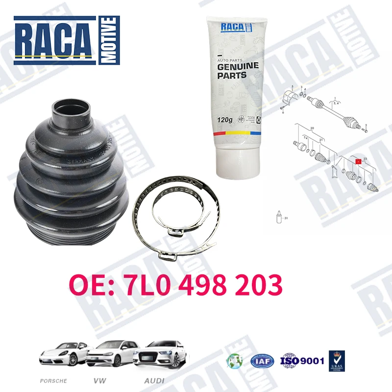 For Audi Q2 Q3 A3 S3 Q7 VW Passat Touareg beetle Porsche Cayenne Front drive shaft dust cover repair kit 95534990400 7L0498203
For Audi Q2 Q3 A3 S3 Q7 VW Passat Touareg beetle Porsche Cayenne Front drive shaft dust cover repair kit 95534990400 7L0498203