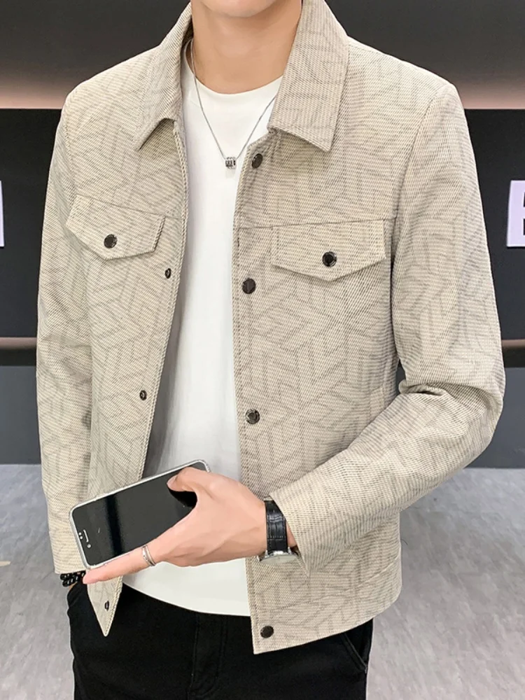 Men's Casual Faionable Jaet Coat Spring Autumn Sli Busin Versatile Slim Fit Polyester Fiber Anti-Wrinkle
Men's Casual Faionable Jaet Coat Spring Autumn Sli Busin Versatile Slim Fit Polyester Fiber Anti-Wrinkle