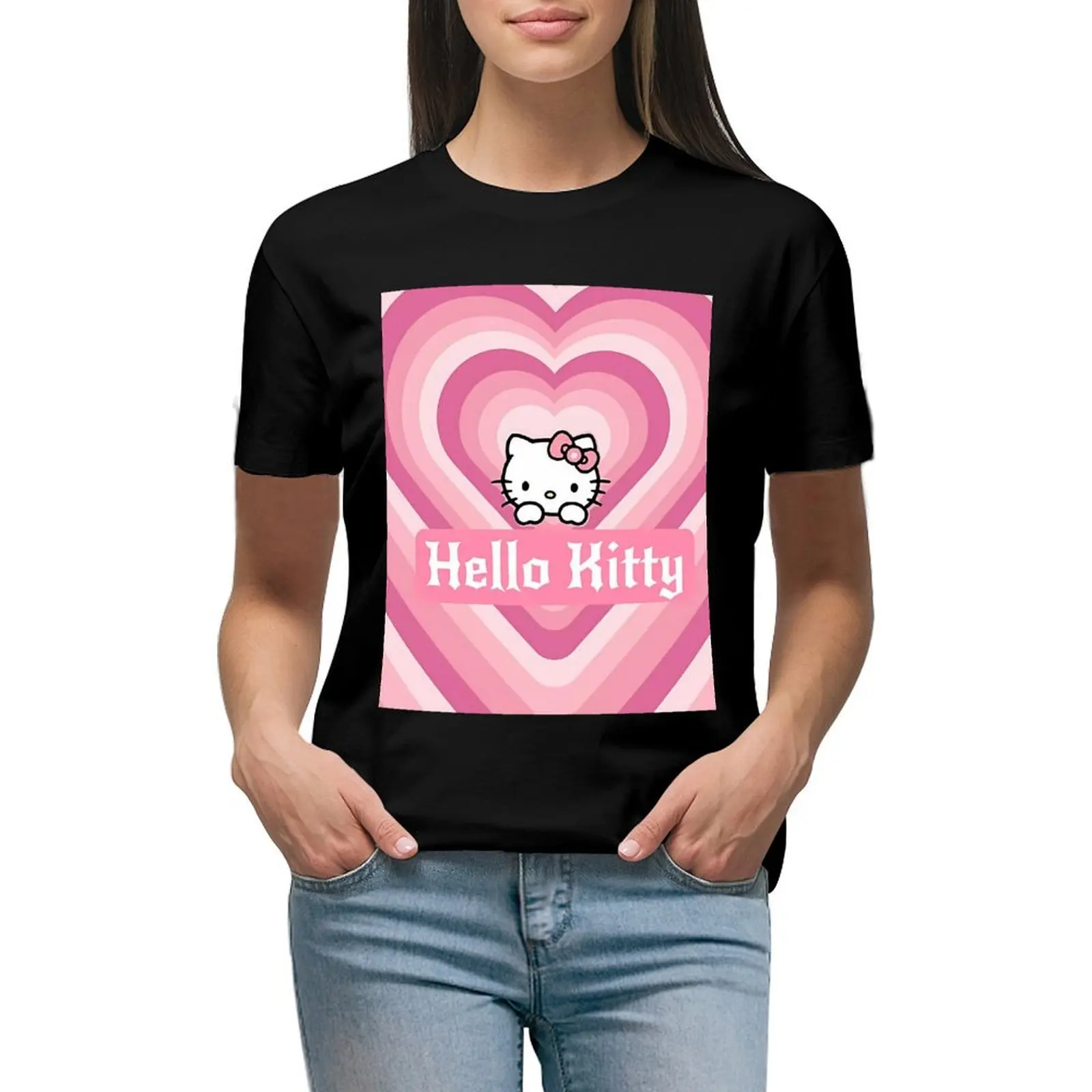 Модная женская одежда Sanrio Hello футболка Китти Y2k, летние повседневные милые футболки, одежда
Модная женская одежда Sanrio Hello футболка Китти Y2k, летние повседневные милые футболки, одежда