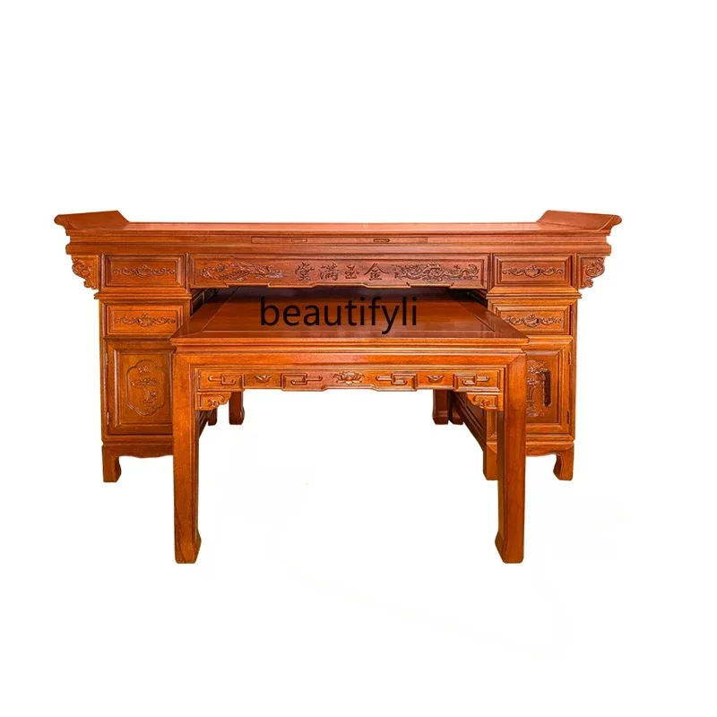 N Household Altar Incense Burner Table Chinese Buddha Table God of Wealth Rosewood Old-Fashioned Square Table for Eight People
N Household Altar Incense Burner Table Chinese Buddha Table God of Wealth Rosewood Old-Fashioned Square Table for Eight People
