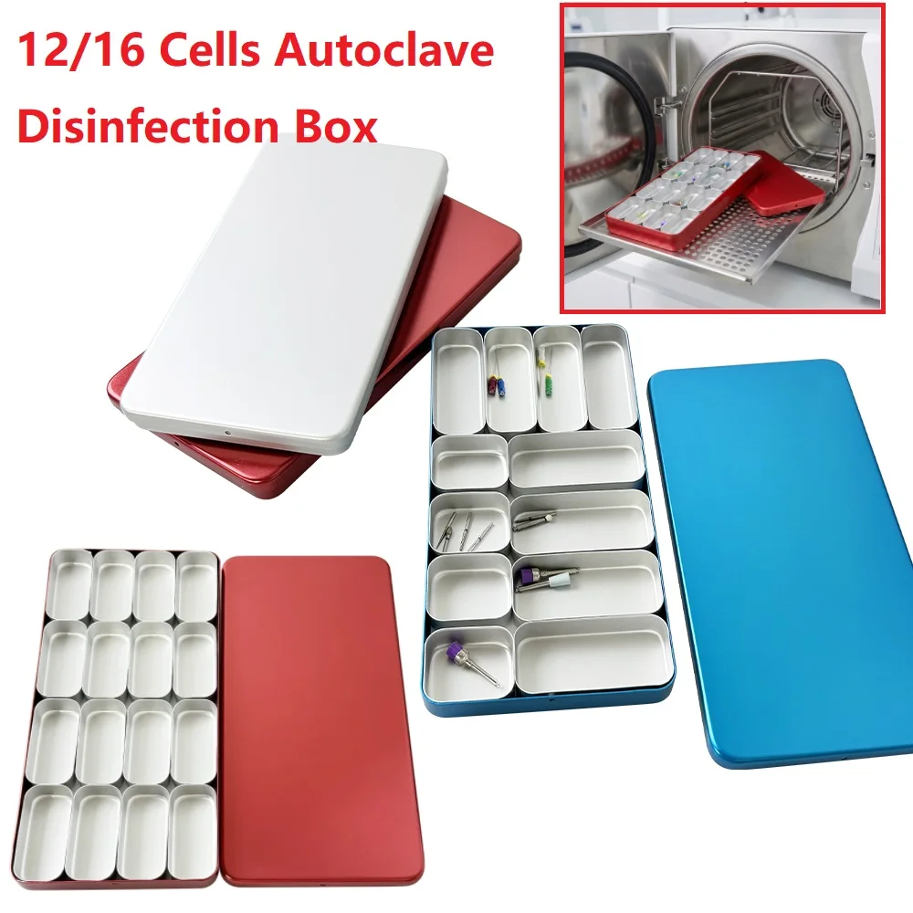 1PC 12/16 Cells Autoclave Disinfection Endo Files Holder Box Aluminium Alloy Divider Box Dental Sterilization Case Organizer
1PC 12/16 Cells Autoclave Disinfection Endo Files Holder Box Aluminium Alloy Divider Box Dental Sterilization Case Organizer