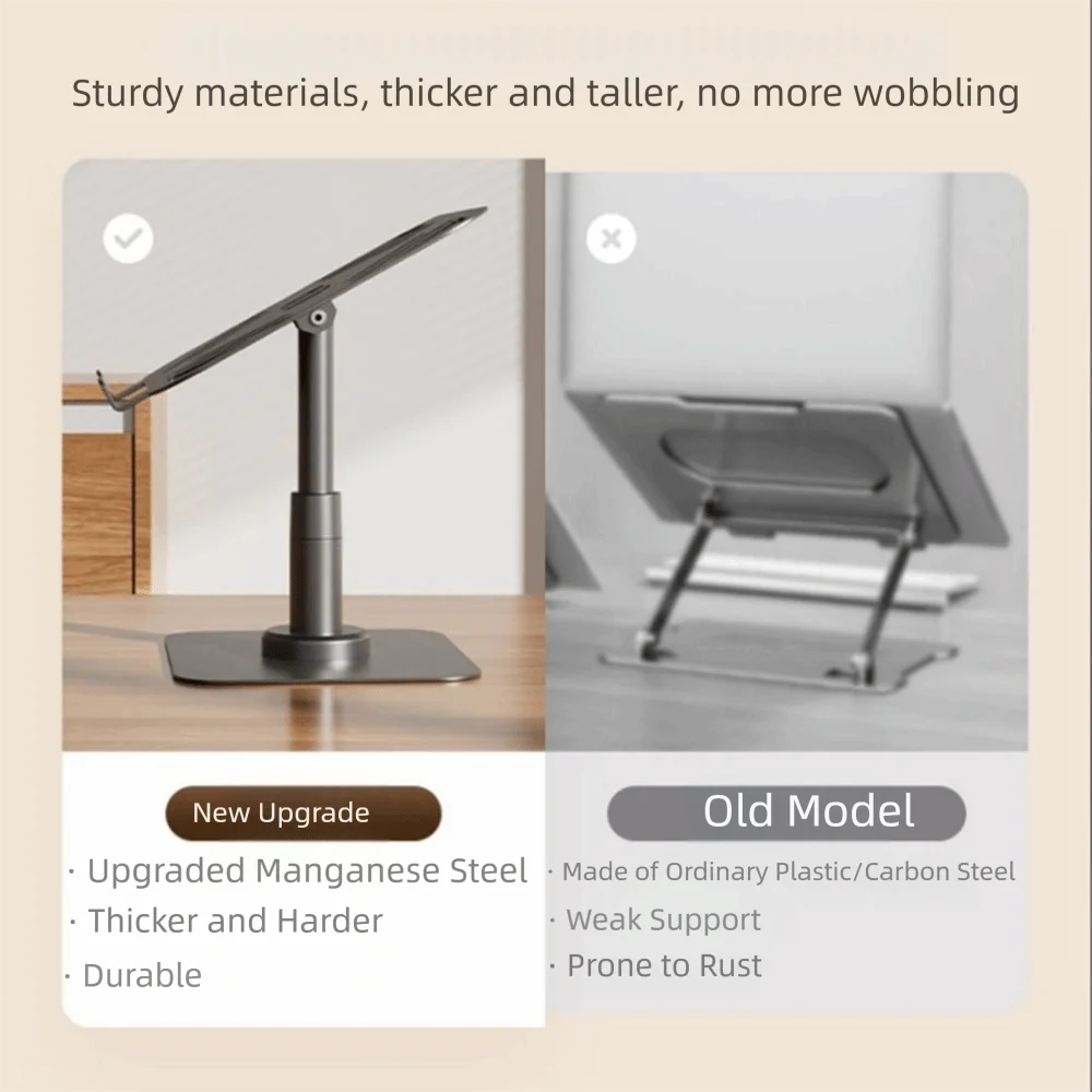 Height Adjustable Rotating Laptop Riser Anti Slip Base Ventilated Design Projector Support Holder Protect Cervical Spine
Height Adjustable Rotating Laptop Riser Anti Slip Base Ventilated Design Projector Support Holder Protect Cervical Spine