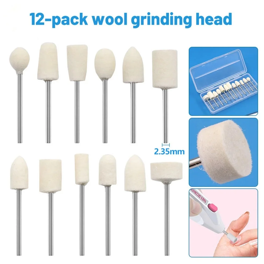 12Pcs 2.35mm Wool Buffing Wheels for Rotary Tools Polishing Metals Ceramics Glass and Non Metallic Surfaces Accurately
12Pcs 2.35mm Wool Buffing Wheels for Rotary Tools Polishing Metals Ceramics Glass and Non Metallic Surfaces Accurately