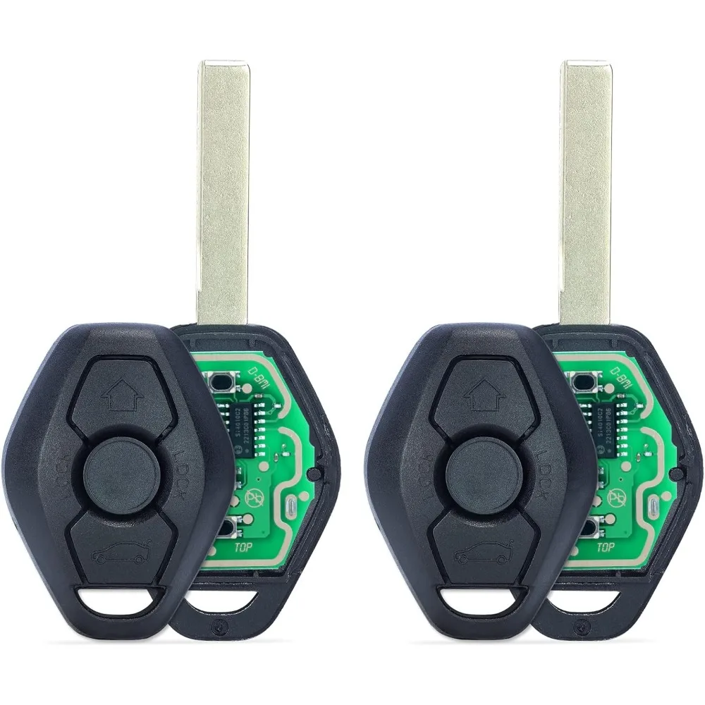 315MHz 433MHz Adjustable ID44 Chip EWS Remote Car Key Fob 3 Button for BMW 325 330 318 525 530 540 E38 E39 E46 M5 X3 X5 2 Pack
315MHz 433MHz Adjustable ID44 Chip EWS Remote Car Key Fob 3 Button for BMW 325 330 318 525 530 540 E38 E39 E46 M5 X3 X5 2 Pack