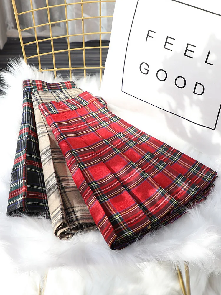American Sle Plaid A-Line Skirt Women's Spring Autumn Summer High Waist Pleated Slimming School Campus Red ort Skirt
American Sle Plaid A-Line Skirt Women's Spring Autumn Summer High Waist Pleated Slimming School Campus Red ort Skirt