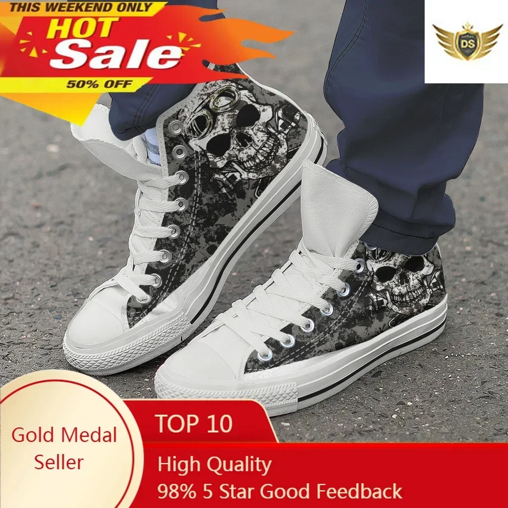 Male Christmas High Top Canvas Shoes Classical Wild Skeleton Shoes Cool Comfortable Graffiti Lace Sneakers
Male Christmas High Top Canvas Shoes Classical Wild Skeleton Shoes Cool Comfortable Graffiti Lace Sneakers