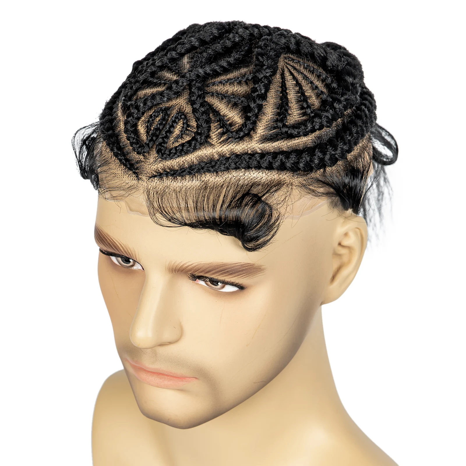 Synthetic Hair Cornrow Box Braided Men Toupee Hair for Male HD Full Lace Synthetic Lace Front Hair for Africa Men Braids Wig
Synthetic Hair Cornrow Box Braided Men Toupee Hair for Male HD Full Lace Synthetic Lace Front Hair for Africa Men Braids Wig