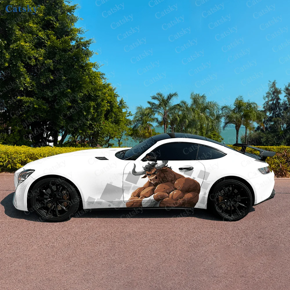 Muscle Horned Cow Cool Car Vinyl Wraps Decal Self-adhesive PVC Sticker Suitable for Trucks SUV Decoration Auto Accessories Gift
Muscle Horned Cow Cool Car Vinyl Wraps Decal Self-adhesive PVC Sticker Suitable for Trucks SUV Decoration Auto Accessories Gift