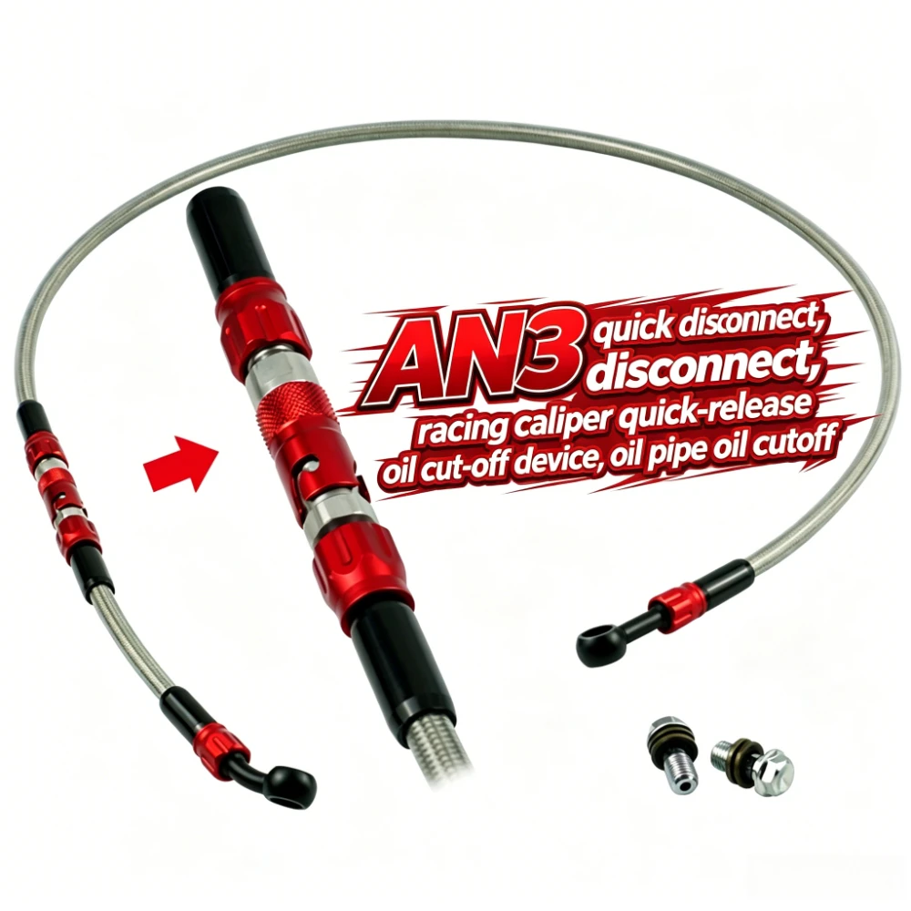 An3 Motorcycle Brake Line Hose Fluid Quick Disconnect Release Connect Fitting Adapter Kit Caliper Oil Pipe Cut-off Valve
An3 Motorcycle Brake Line Hose Fluid Quick Disconnect Release Connect Fitting Adapter Kit Caliper Oil Pipe Cut-off Valve