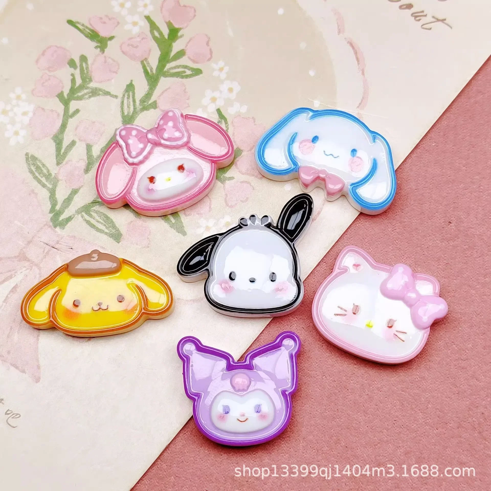 5pcs Cute Cartoon Colorful Sanrio Head Resin Flatback Supplies Charms for Diy Kawaii Resin Accessories Crafts Materials
5pcs Cute Cartoon Colorful Sanrio Head Resin Flatback Supplies Charms for Diy Kawaii Resin Accessories Crafts Materials