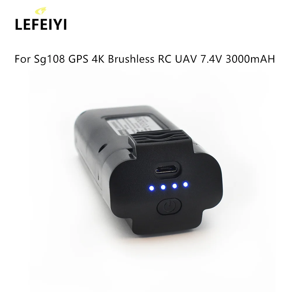Newest 7.4V 3000mAh Remote Control Battery For Sg108 GPS 4K Brushless RC UAV Spare Parts Black
Newest 7.4V 3000mAh Remote Control Battery For Sg108 GPS 4K Brushless RC UAV Spare Parts Black