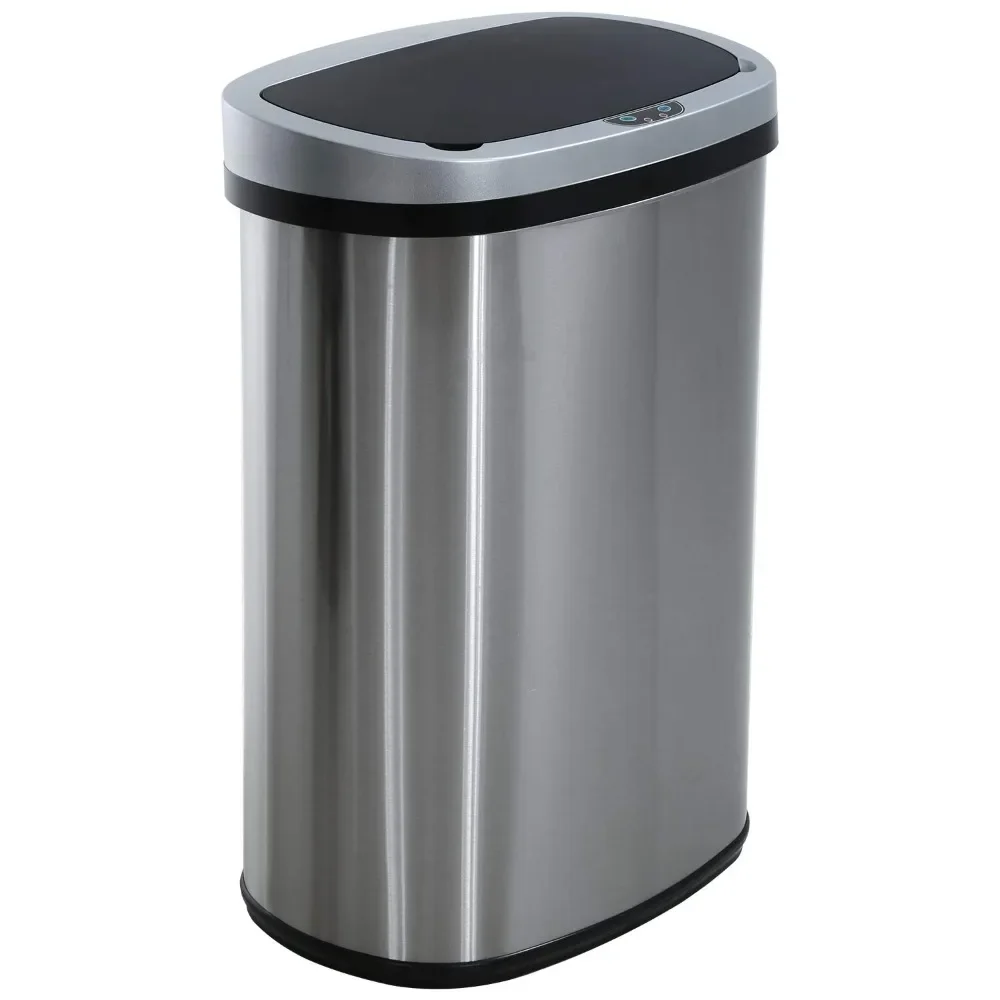 13 Gallon Automatic Trash Can - Stainless Steel Smart Garbage Bin w/ Motion Sensor Lid, Odor Control for Kitchen & Office
13 Gallon Automatic Trash Can - Stainless Steel Smart Garbage Bin w/ Motion Sensor Lid, Odor Control for Kitchen & Office