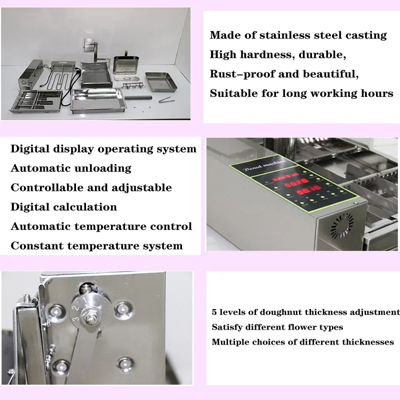 110 В 220 В автоматическая машина для изготовления пончиков, четырехрядная мини-фритюрница для изготовления пончиков, универсальная машина
110 В 220 В автоматическая машина для изготовления пончиков, четырехрядная мини-фритюрница для изготовления пончиков, универсальная машина