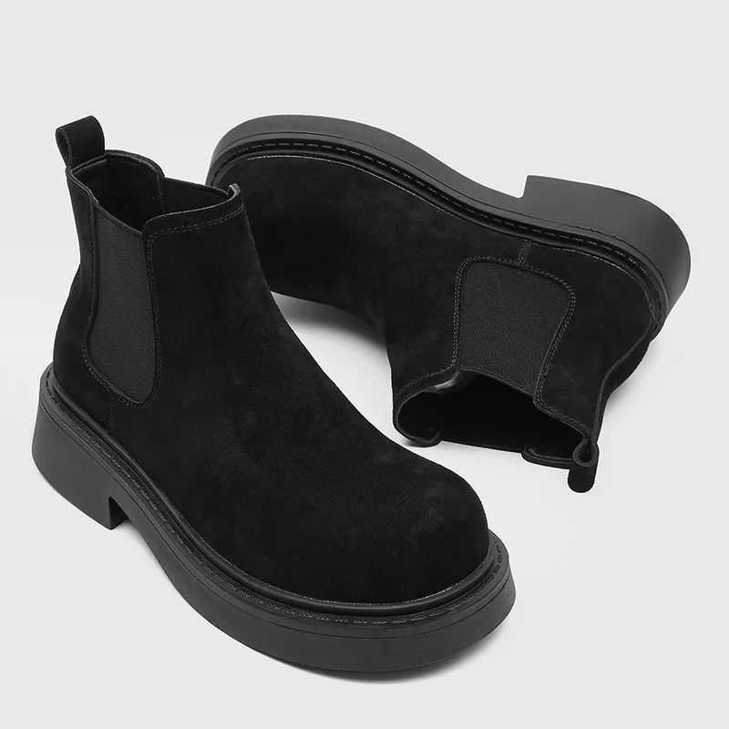 Мужские роскошные модные ботинки из натуральной кожи, черные брендовые дизайнерские туфли на плоской подошве, ковбойские ботинки на платформе, красивые ботильоны «Челси»
Мужские роскошные модные ботинки из натуральной кожи, черные брендовые дизайнерские туфли на плоской подошве, ковбойские ботинки на платформе, красивые ботильоны «Челси»