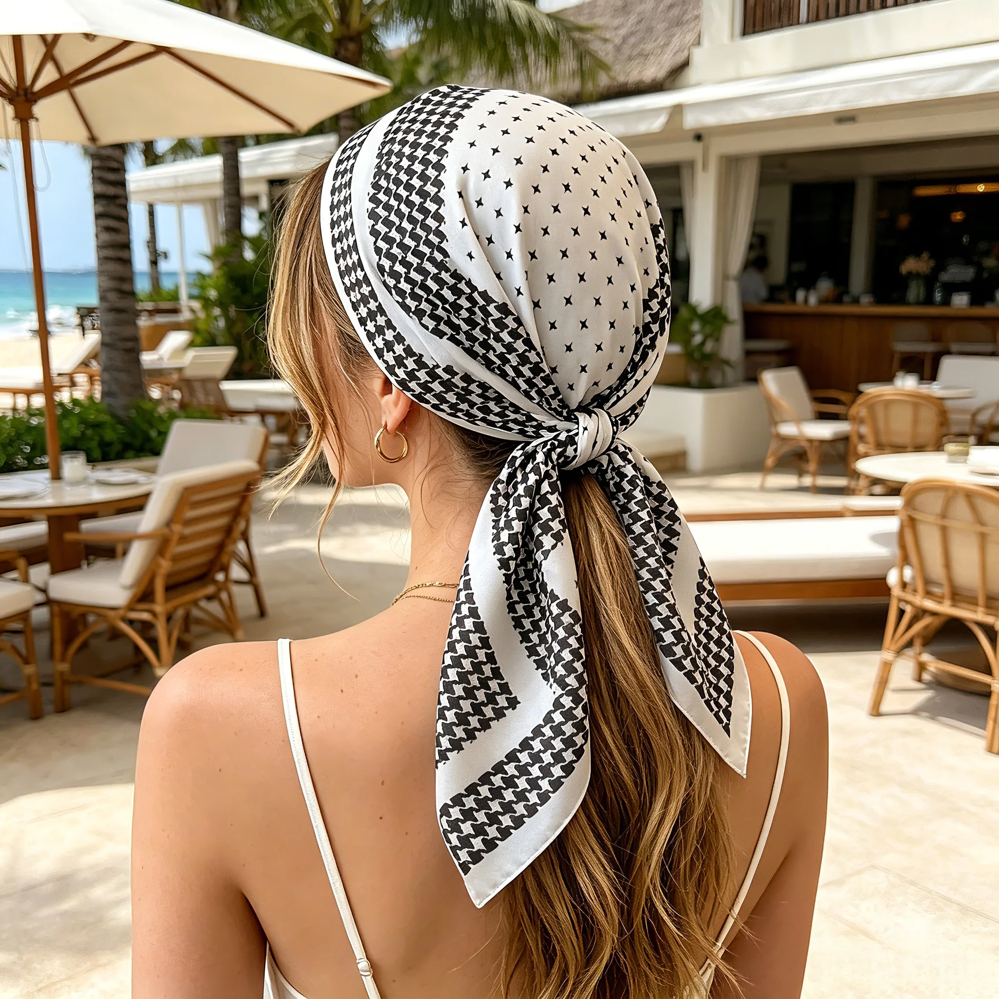 2026 New Houndstooth Square Scarf For Women Elegant Ladies Print Hijab Neckerchief Shawl Solid Colour Soft Stain Scarves
2026 New Houndstooth Square Scarf For Women Elegant Ladies Print Hijab Neckerchief Shawl Solid Colour Soft Stain Scarves