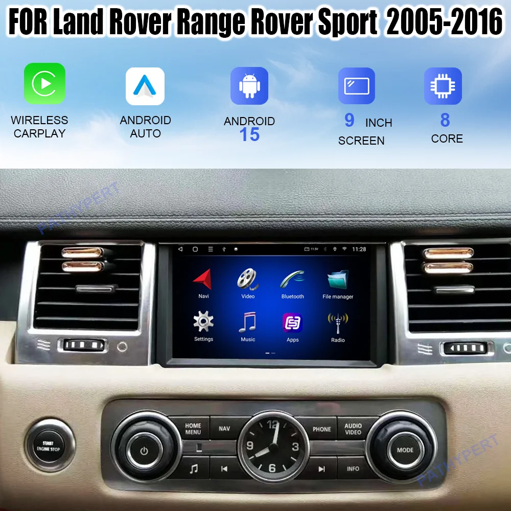 Android 15 Original Car Style For Land Rover Range Rover Sport 2005-2016 Multimedia Player Audio Player Bluetooth GPS Head Unit
Android 15 Original Car Style For Land Rover Range Rover Sport 2005-2016 Multimedia Player Audio Player Bluetooth GPS Head Unit