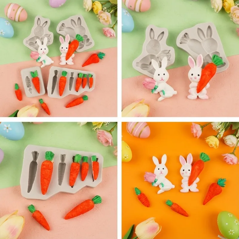 Top Quality 7pcs Easter Bunny Carrot Silicone Molds | Rabbit Chocolate Candy Mold Easter-Themed Resin Cake Fondant Baking Moulds
Top Quality 7pcs Easter Bunny Carrot Silicone Molds | Rabbit Chocolate Candy Mold Easter-Themed Resin Cake Fondant Baking Moulds