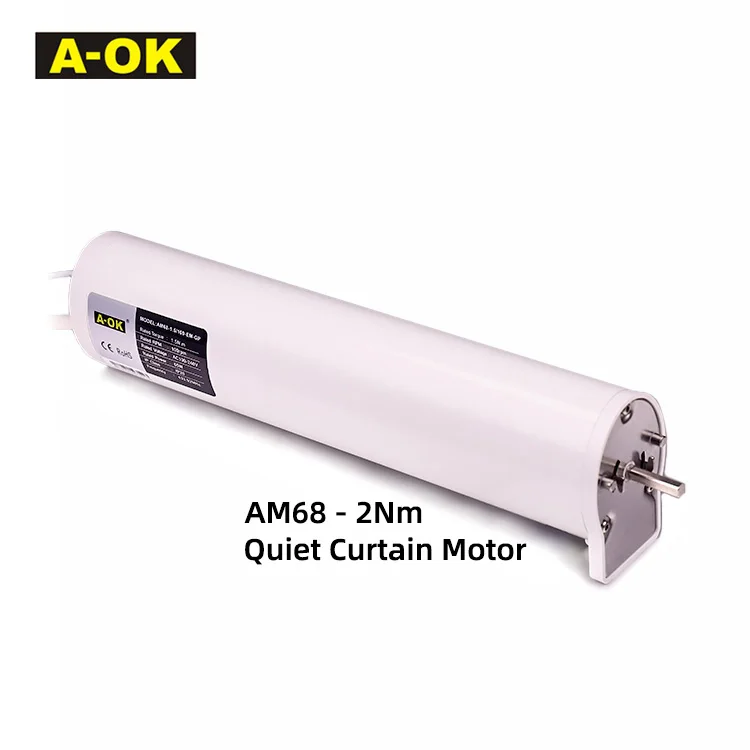A OK Motor AM68 2Nm Большой крутящий момент Умный дом Электрический двигатель A-OK Моторизованный мотор для штор Бесшумный тихий открыватель для штор
A OK Motor AM68 2Nm Большой крутящий момент Умный дом Электрический двигатель A-OK Моторизованный мотор для штор Бесшумный тихий открыватель для штор