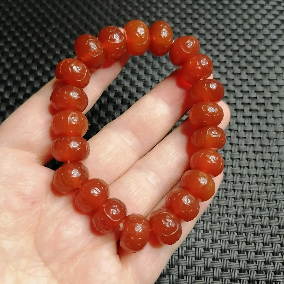 Natural Red Agate Bracelet Men Women Healing Gemstone Fine Jewelry Genuine Red Agate Stone Carving Bead Bracelet Bangles
Natural Red Agate Bracelet Men Women Healing Gemstone Fine Jewelry Genuine Red Agate Stone Carving Bead Bracelet Bangles