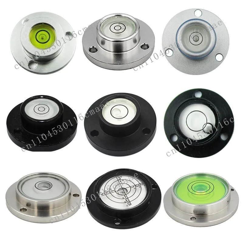Metal horizontal water bubble quasi-bubble round metal bubble with base mounting hole flange level
Metal horizontal water bubble quasi-bubble round metal bubble with base mounting hole flange level