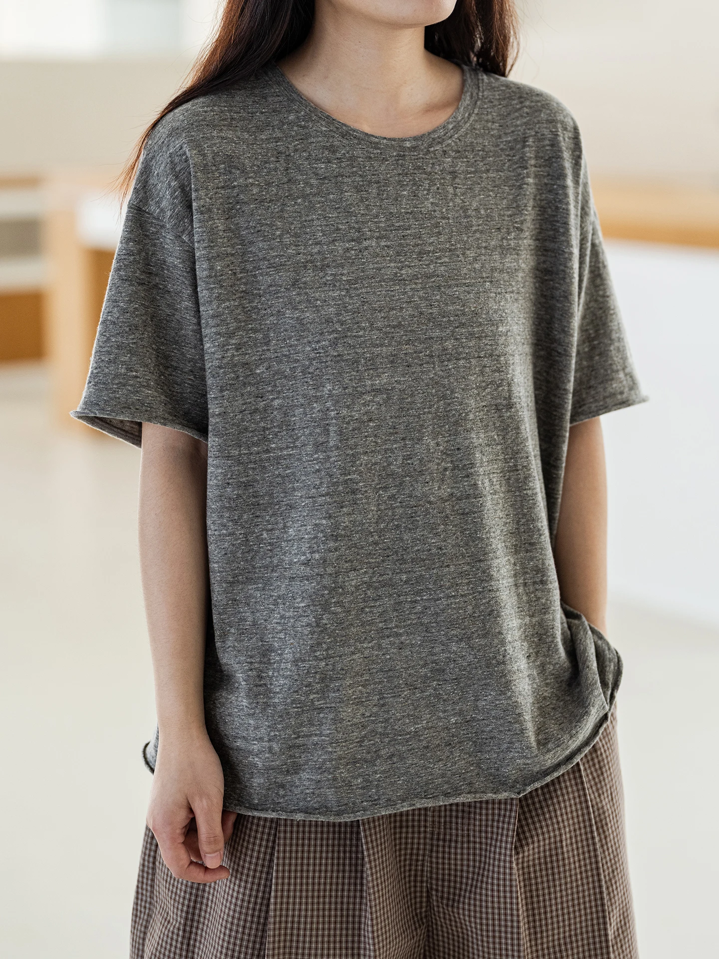 Женская хлопковая трикотажная футболка свободного кроя IDYLL ISLE с коротким рукавом, летняя, повседневная, удобная, дышащая, с круглым вырезом
Женская хлопковая трикотажная футболка свободного кроя IDYLL ISLE с коротким рукавом, летняя, повседневная, удобная, дышащая, с круглым вырезом