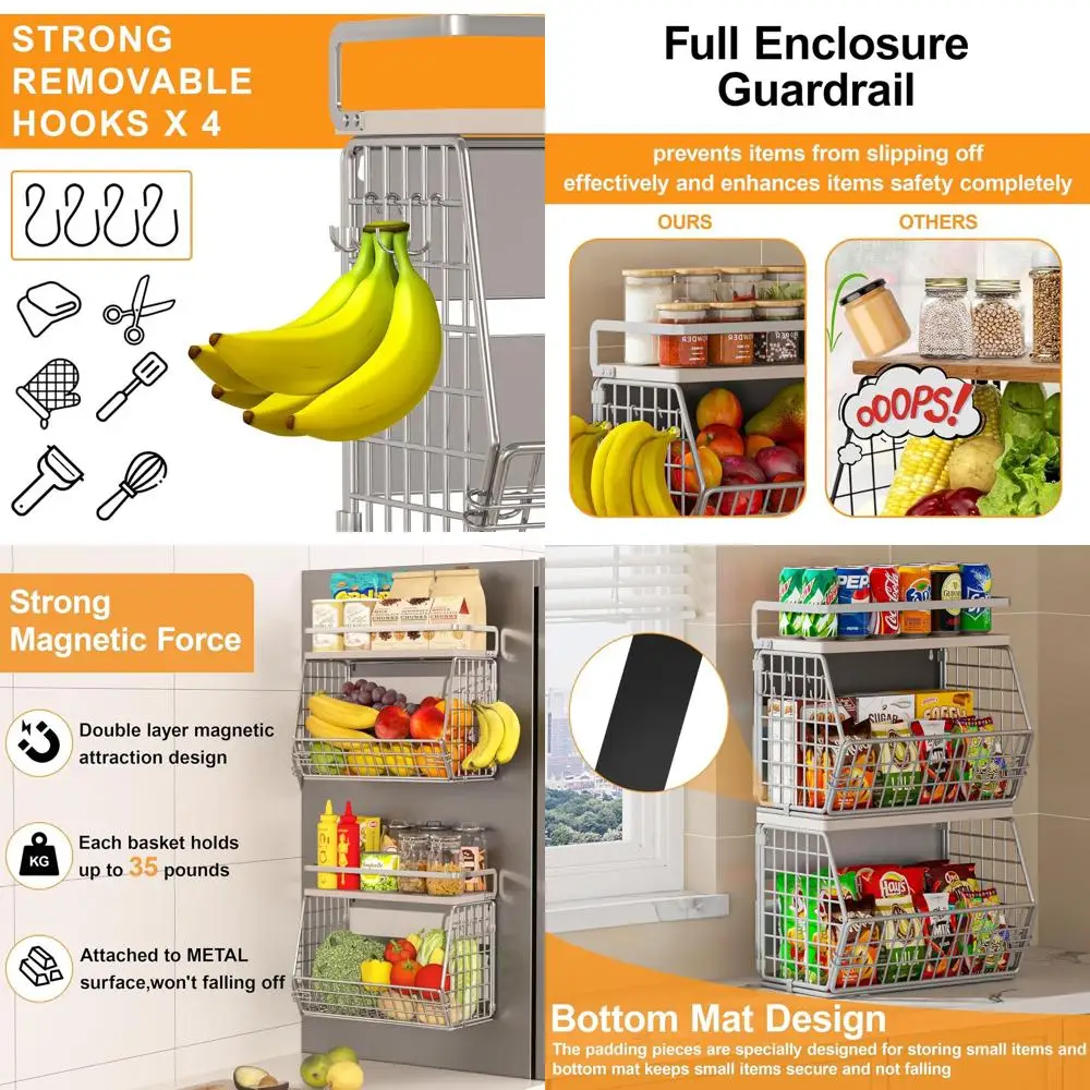 Магнитная полка на холодильник, хранилище для лука и картофеля, подвесная корзина для фруктов и овощей, кухонная стойка, холодильник для стирки на колесах Org
Магнитная полка на холодильник, хранилище для лука и картофеля, подвесная корзина для фруктов и овощей, кухонная стойка, холодильник для стирки на колесах Org