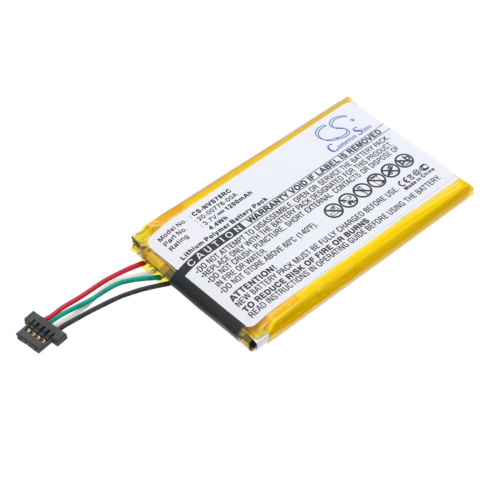 Li-Polymer Remote Control Battery for Nevo, 3.7V 1200mAh, Compatible Models: SL
Li-Polymer Remote Control Battery for Nevo, 3.7V 1200mAh, Compatible Models: SL