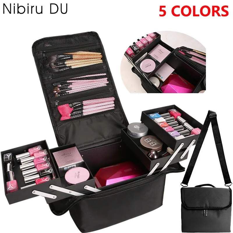 5 Colors Professional Large 4 Tiers Nail Organizer Case Women Makeup Travel Carrying Train Case Storage Bag with Adjustable
5 Colors Professional Large 4 Tiers Nail Organizer Case Women Makeup Travel Carrying Train Case Storage Bag with Adjustable