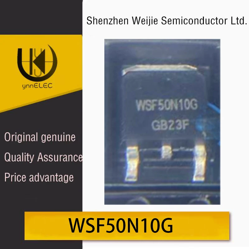 WSF50N10G Brand New Original N-Channel 100V 40A TO-252 MOSFET Chip Silk Screen
WSF50N10G Brand New Original N-Channel 100V 40A TO-252 MOSFET Chip Silk Screen