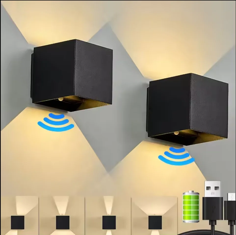 Rechargeable LED Wall Sconce Battery Operated Human Body Detection Modern Design Wireless Lamp Easy Install
Rechargeable LED Wall Sconce Battery Operated Human Body Detection Modern Design Wireless Lamp Easy Install