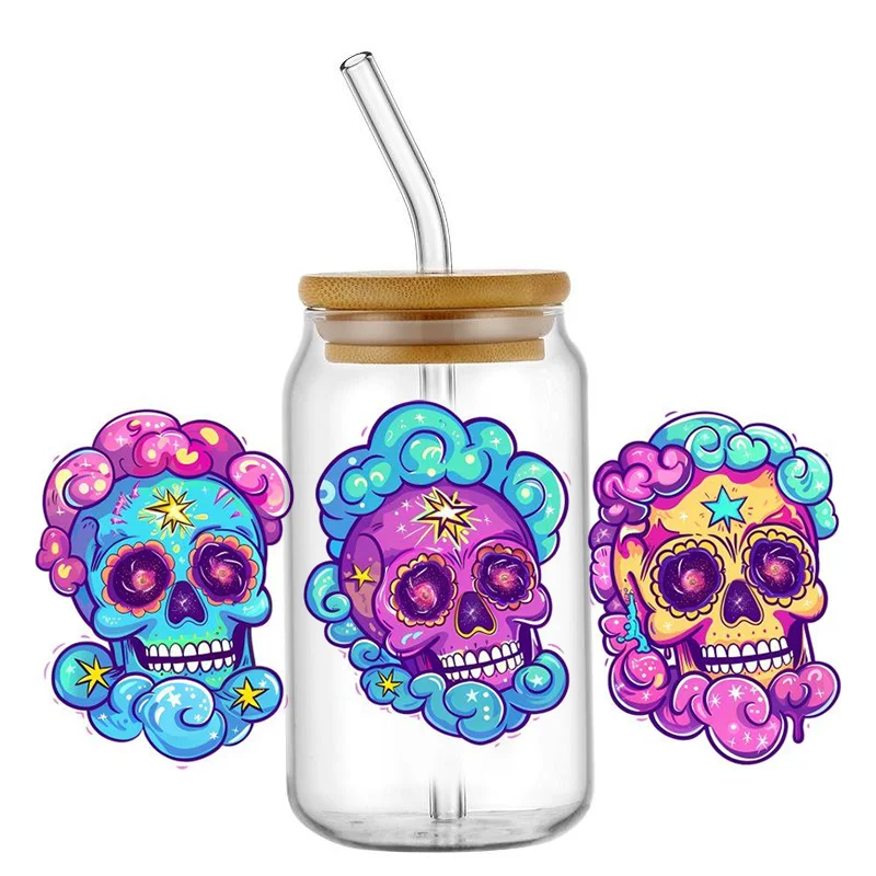 Skeleton Theme UV DTF 3D Sticker for 16oz Libbey Cup Waterproof Scratch Proof Self Adhesive Transfer Sticker Cup Wraps
Skeleton Theme UV DTF 3D Sticker for 16oz Libbey Cup Waterproof Scratch Proof Self Adhesive Transfer Sticker Cup Wraps