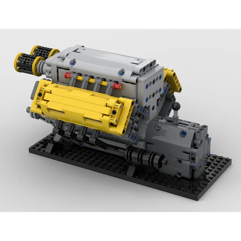 MOC-171736 City V8 Engine Building Block Model with Naturally Aspirated and Removable Hood, 844 Pieces Birthday Toy Gift
MOC-171736 City V8 Engine Building Block Model with Naturally Aspirated and Removable Hood, 844 Pieces Birthday Toy Gift