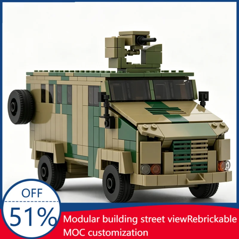 NEW 513PCS BMC Kirpi Armored Military Vehicle Model MOC Custom Building Blocks Assembly Educational Toy Gift For Boys Collection
NEW 513PCS BMC Kirpi Armored Military Vehicle Model MOC Custom Building Blocks Assembly Educational Toy Gift For Boys Collection