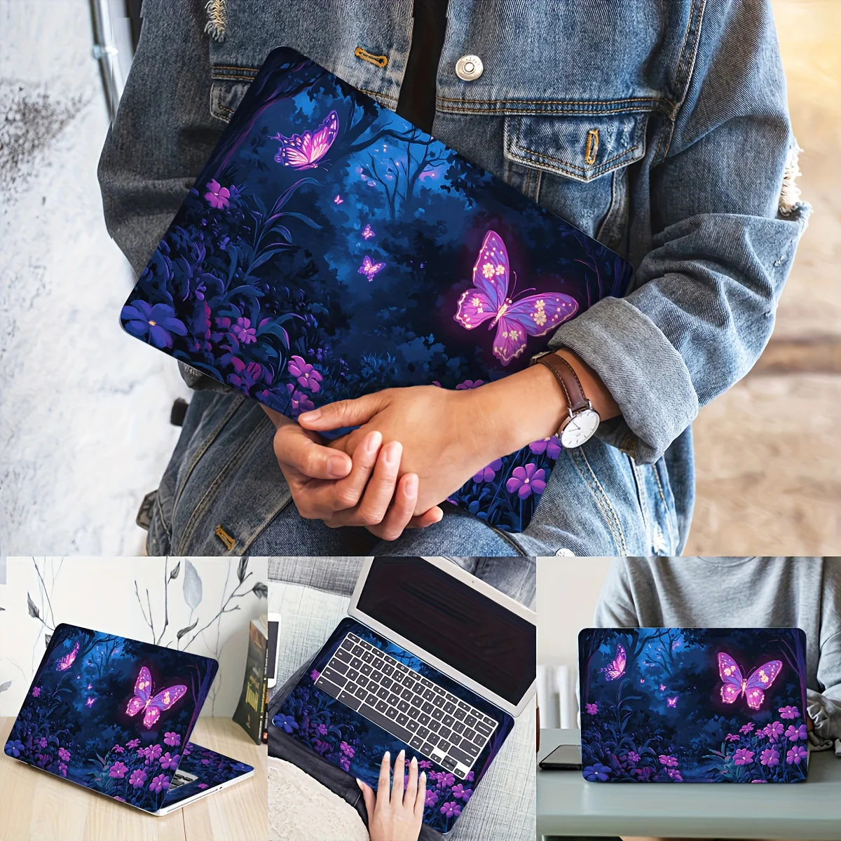 2pcs Butterfly and Flower Laptop Art Stickers - Waterproof and Scratch resistant PVC Stickers, suitable for laptops and cars,
2pcs Butterfly and Flower Laptop Art Stickers - Waterproof and Scratch resistant PVC Stickers, suitable for laptops and cars,
