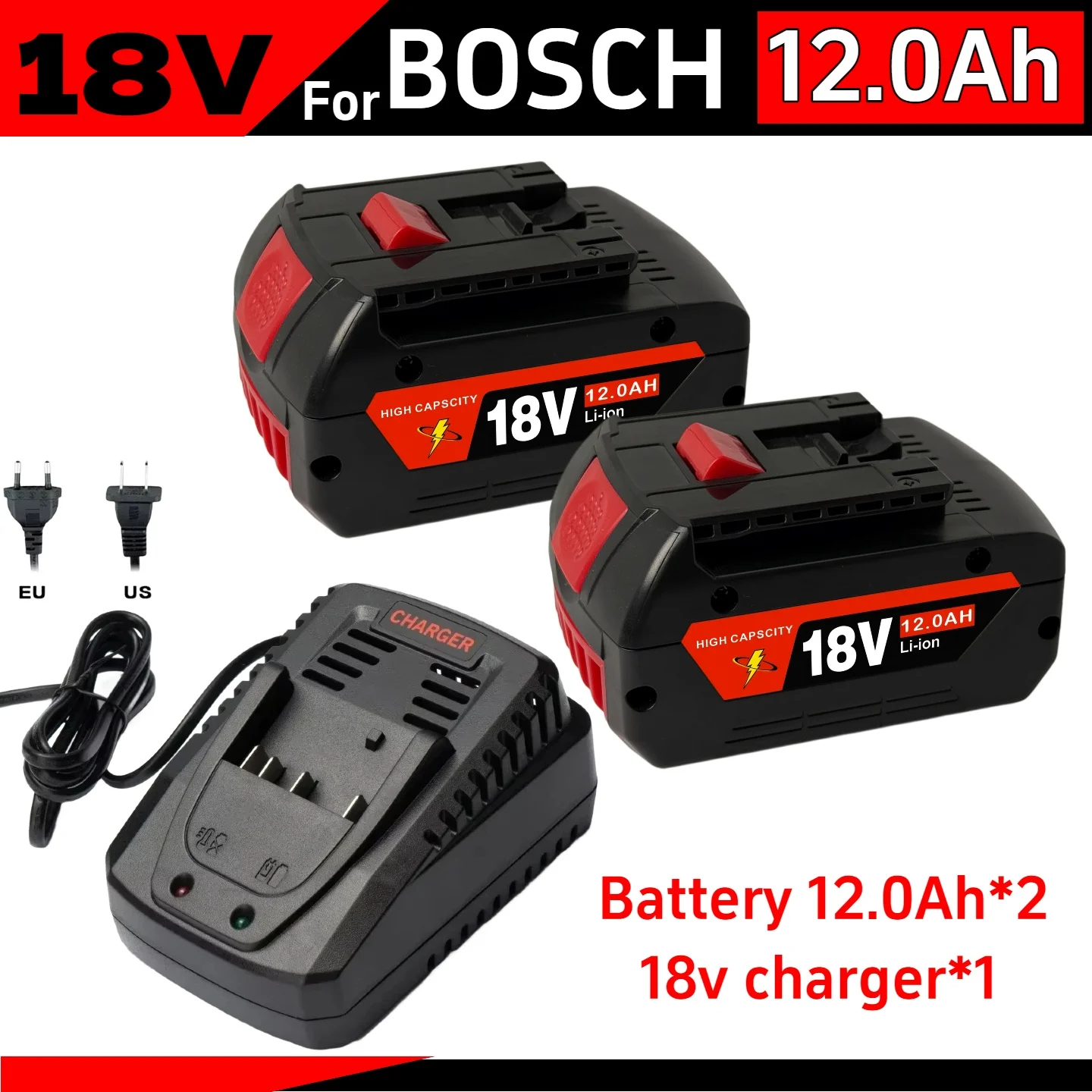 18V lithium-ion rechargeable battery for replacing BAT609 BAT622 BAT622G for Bosch power tool battery 12Ah high-capacity life
18V lithium-ion rechargeable battery for replacing BAT609 BAT622 BAT622G for Bosch power tool battery 12Ah high-capacity life