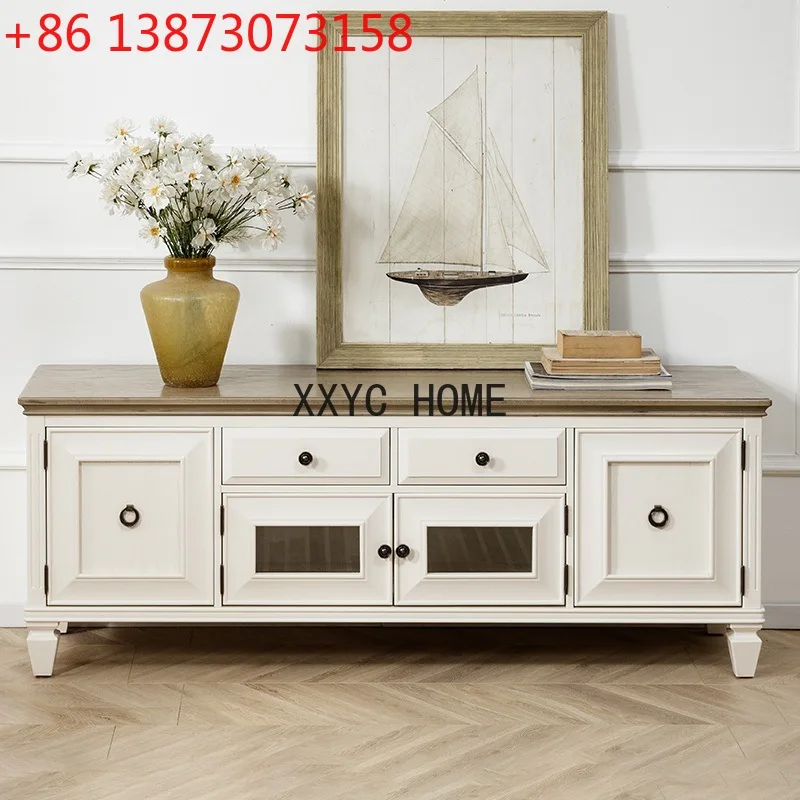 Шкаф для телевизора, французский ретро-шкаф для хранения в спальне, напольный шкаф, низкий
Шкаф для телевизора, французский ретро-шкаф для хранения в спальне, напольный шкаф, низкий