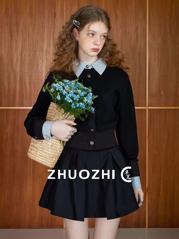 ZhuoZhi College Sle Color Blo Collar Slim Fit Knitted Sweater Women's Faion Versatile ort Sve Long Sve Top
ZhuoZhi College Sle Color Blo Collar Slim Fit Knitted Sweater Women's Faion Versatile ort Sve Long Sve Top