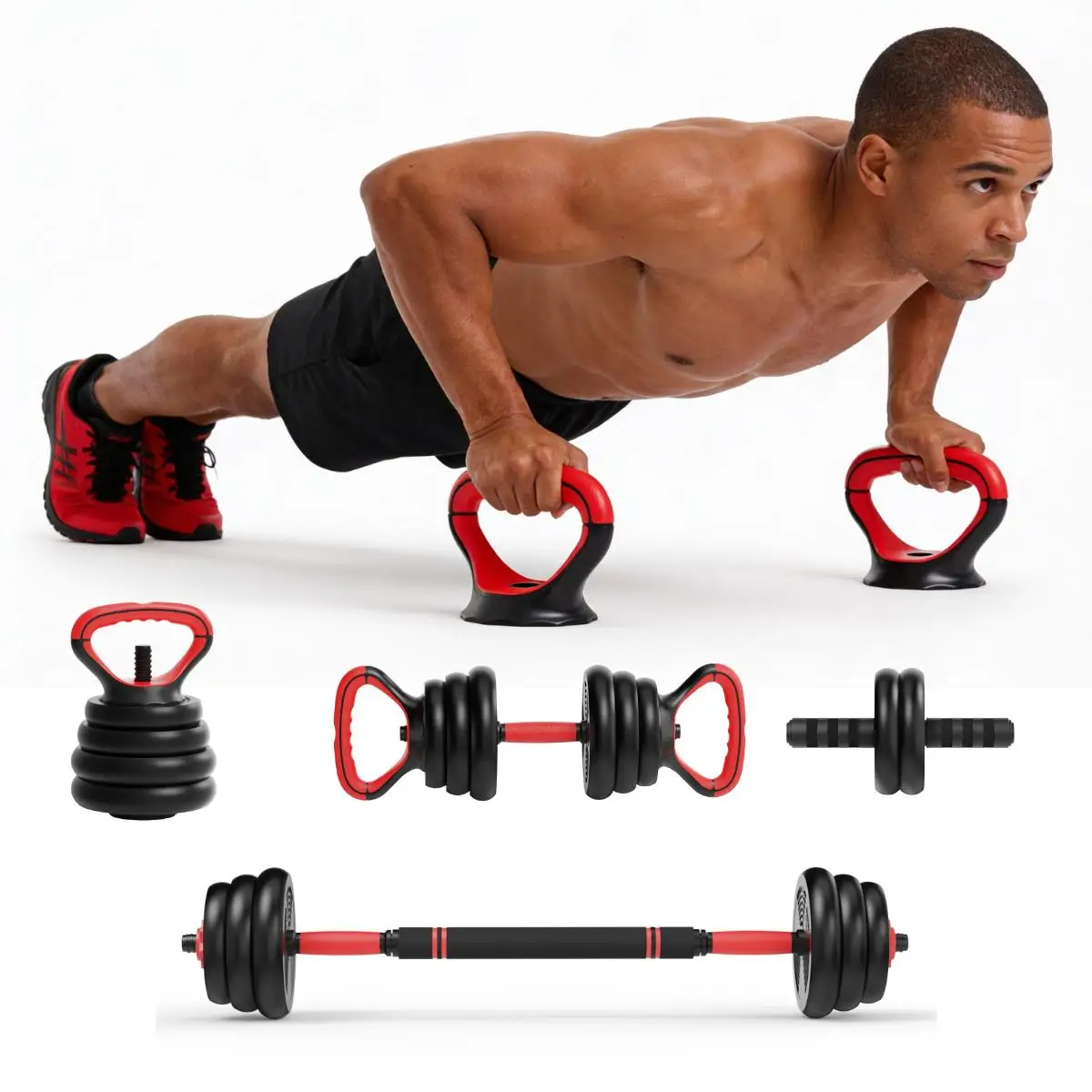 RELIFE5-in-1 Adjustable Dumbbell Set for Home Gym up to 110LB with Connector And Double Locknuts Free Weights
RELIFE5-in-1 Adjustable Dumbbell Set for Home Gym up to 110LB with Connector And Double Locknuts Free Weights