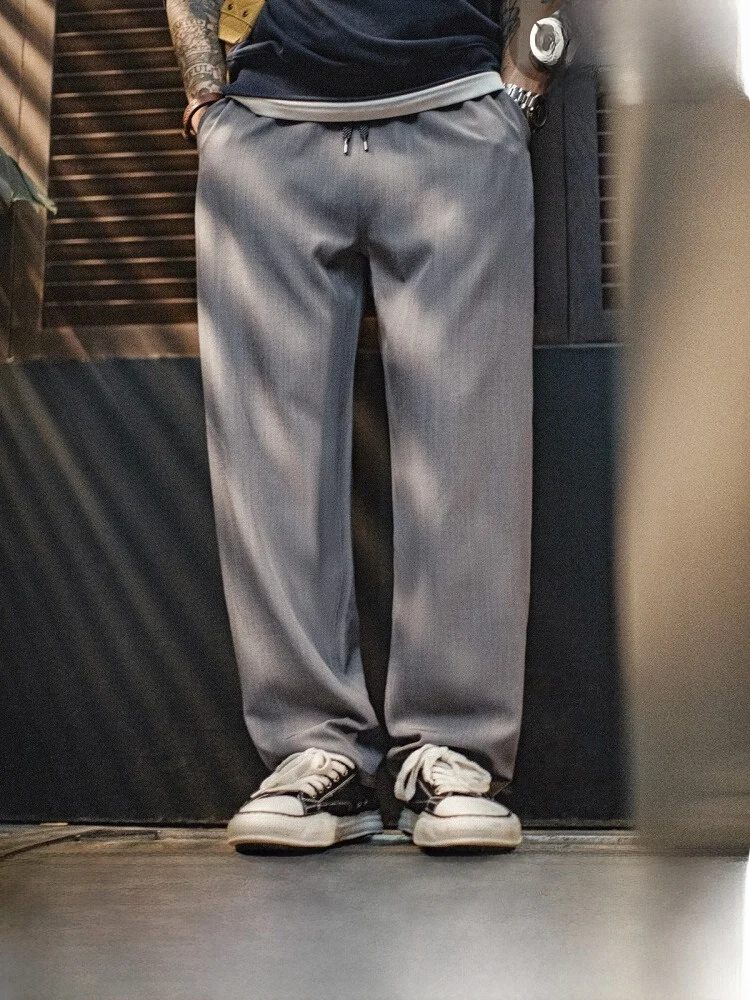 Maden Casual Grey Suit Pants Men's Thin Straight Leg Long Trousers Spring Summer Lightweight Comfortable Work Commute
Maden Casual Grey Suit Pants Men's Thin Straight Leg Long Trousers Spring Summer Lightweight Comfortable Work Commute