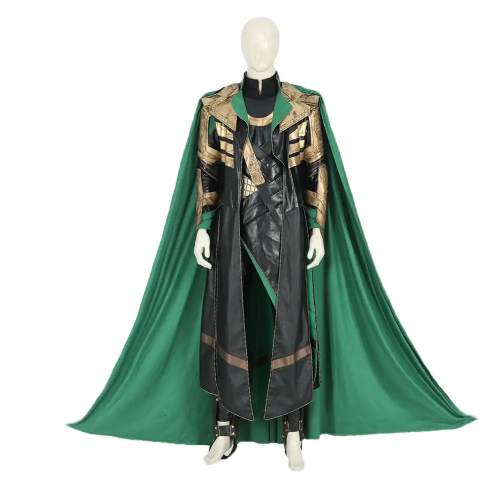 Loki Cosplay Costume Men Fantasia Battle Suits Leather with Cape Halloween Carnival Party Outfits
Loki Cosplay Costume Men Fantasia Battle Suits Leather with Cape Halloween Carnival Party Outfits