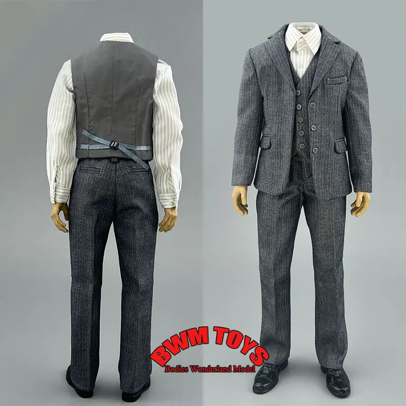 1/6 Scale Male Soldier Vintage Striped Suit Collar Jacket Tight Vest with Straight-leg Pants For 12inch Action Figure Doll
1/6 Scale Male Soldier Vintage Striped Suit Collar Jacket Tight Vest with Straight-leg Pants For 12inch Action Figure Doll