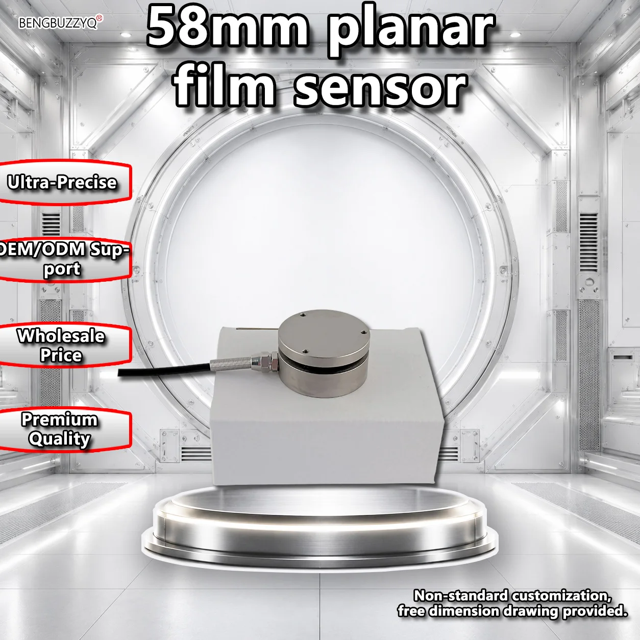 Stainless Steel Flat Type Load Cell 58mm 0-2T Safe Overload 120% for Industrial Force Measurement Ton Compression Force
Stainless Steel Flat Type Load Cell 58mm 0-2T Safe Overload 120% for Industrial Force Measurement Ton Compression Force