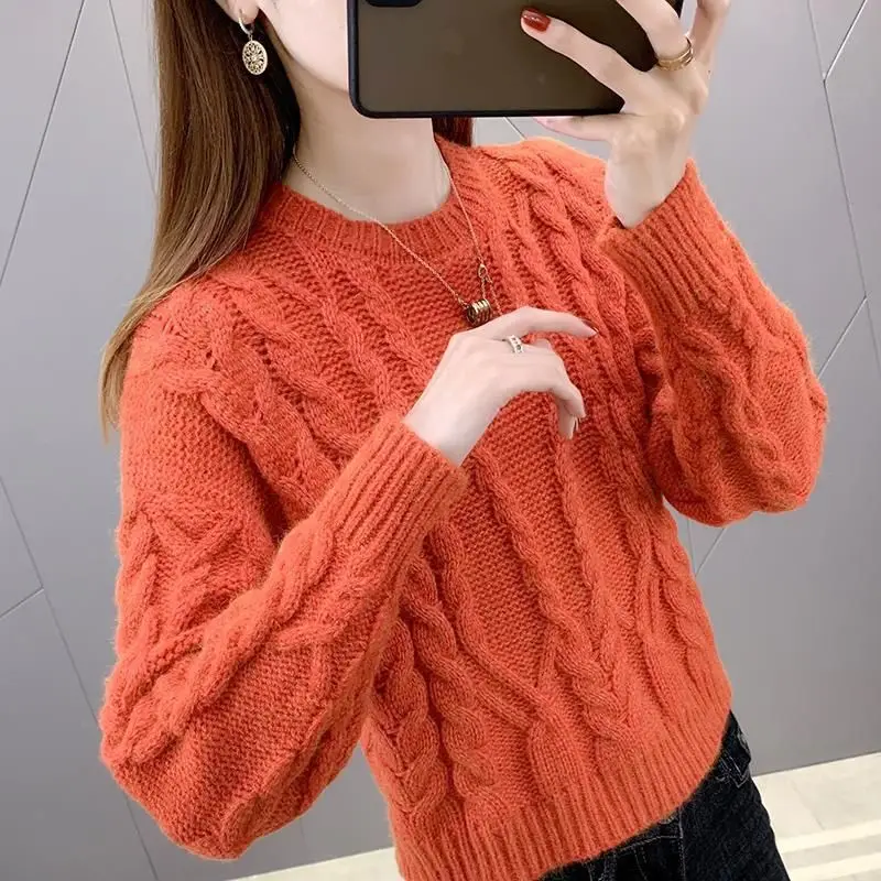Autumn and Winter Solid Color O-neck High Waist Short Thin Korean Sweater Women's Blouse Jacquard Pullover Sweater Knitted LJ451
Autumn and Winter Solid Color O-neck High Waist Short Thin Korean Sweater Women's Blouse Jacquard Pullover Sweater Knitted LJ451