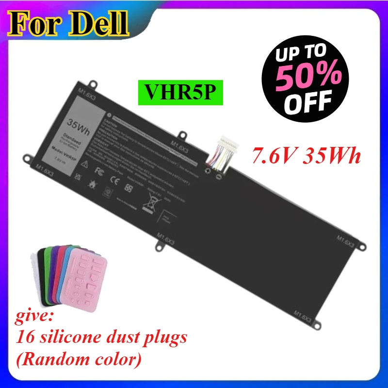 7,6 В 35 Втч VHR5P Аккумулятор для ноутбука Dell Latitude 11 5175 5179 Аккумулятор для планшета T04E001 RHF3V 0RHF3V XRHWG 0XRHWG PRR5V 0PRR5V
7,6 В 35 Втч VHR5P Аккумулятор для ноутбука Dell Latitude 11 5175 5179 Аккумулятор для планшета T04E001 RHF3V 0RHF3V XRHWG 0XRHWG PRR5V 0PRR5V