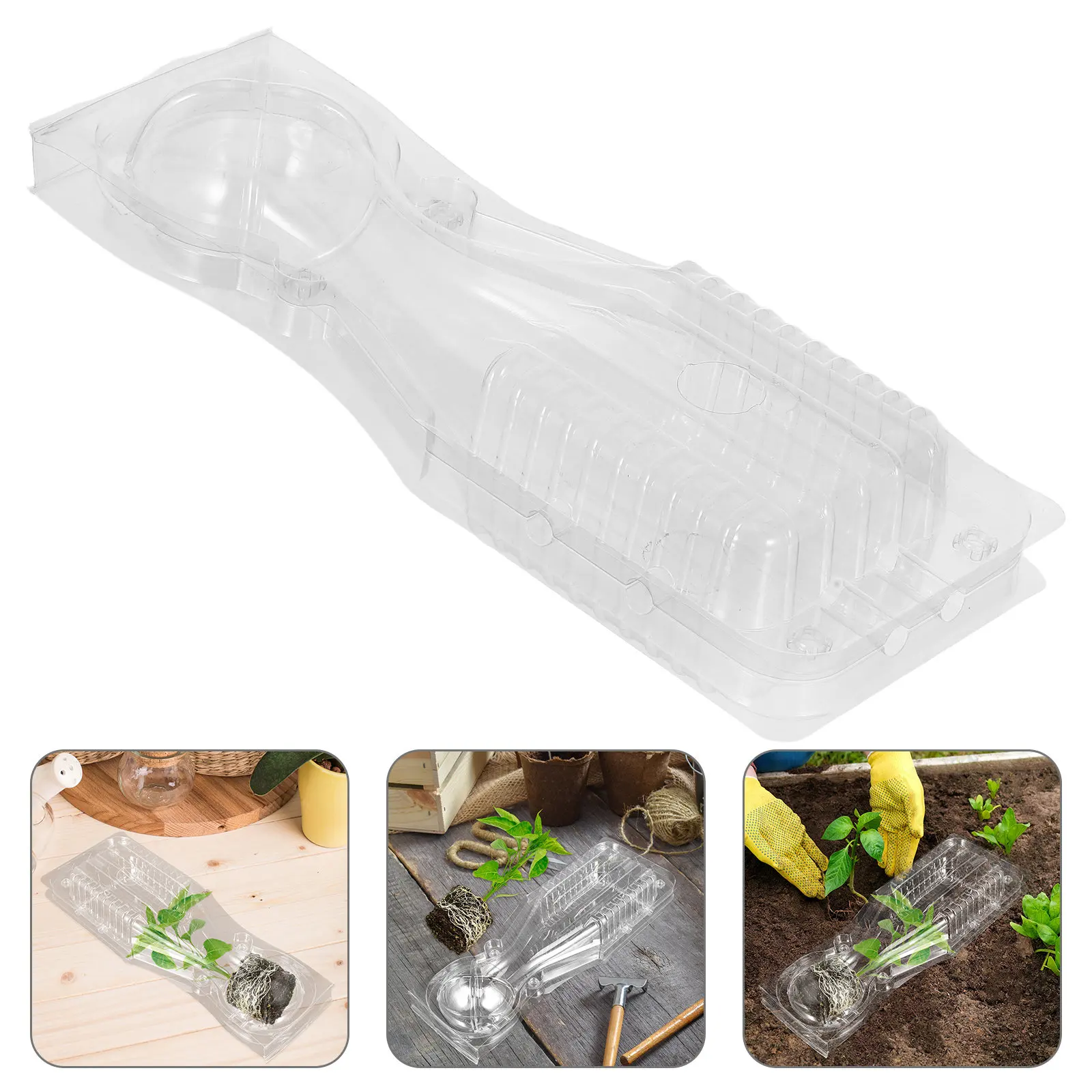 10Pcs Plant Transport Box Breathable Plastic Clamshell Seedling Carrier Seedling Shipping Container Live Plant Packaging Chili
10Pcs Plant Transport Box Breathable Plastic Clamshell Seedling Carrier Seedling Shipping Container Live Plant Packaging Chili