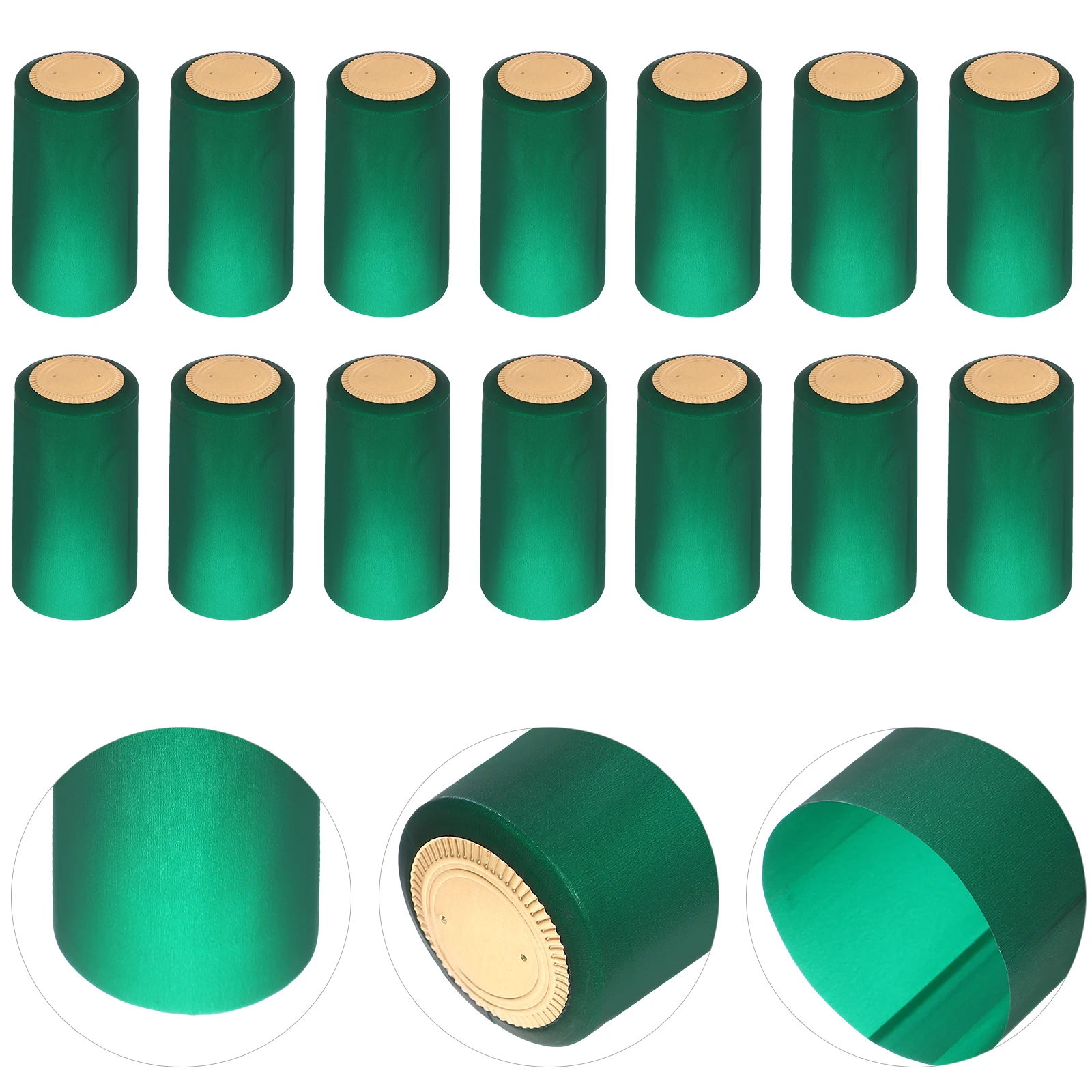 60pcs Heat Shrink Bottle Caps 30mm Green PVC Liquor Covers Easy Use Classic Decorative Effect Bottle Sealer Stopper
60pcs Heat Shrink Bottle Caps 30mm Green PVC Liquor Covers Easy Use Classic Decorative Effect Bottle Sealer Stopper
