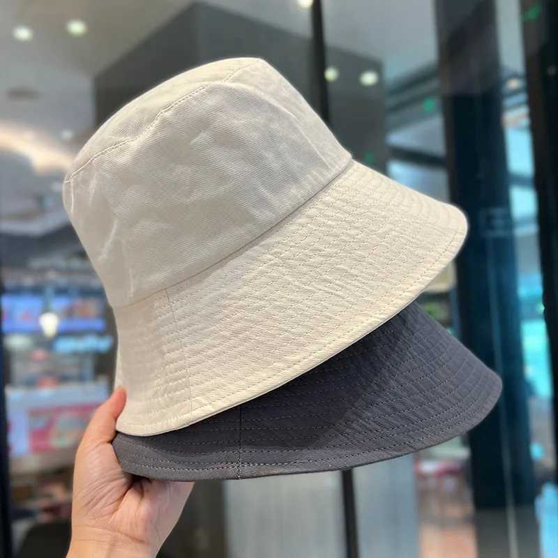 New Solid Color Bucket Cap For Couple Simple Japanese Korean Style Fisherman Hat Women Men Summer Outing Sun-proof Visor Cap
New Solid Color Bucket Cap For Couple Simple Japanese Korean Style Fisherman Hat Women Men Summer Outing Sun-proof Visor Cap
