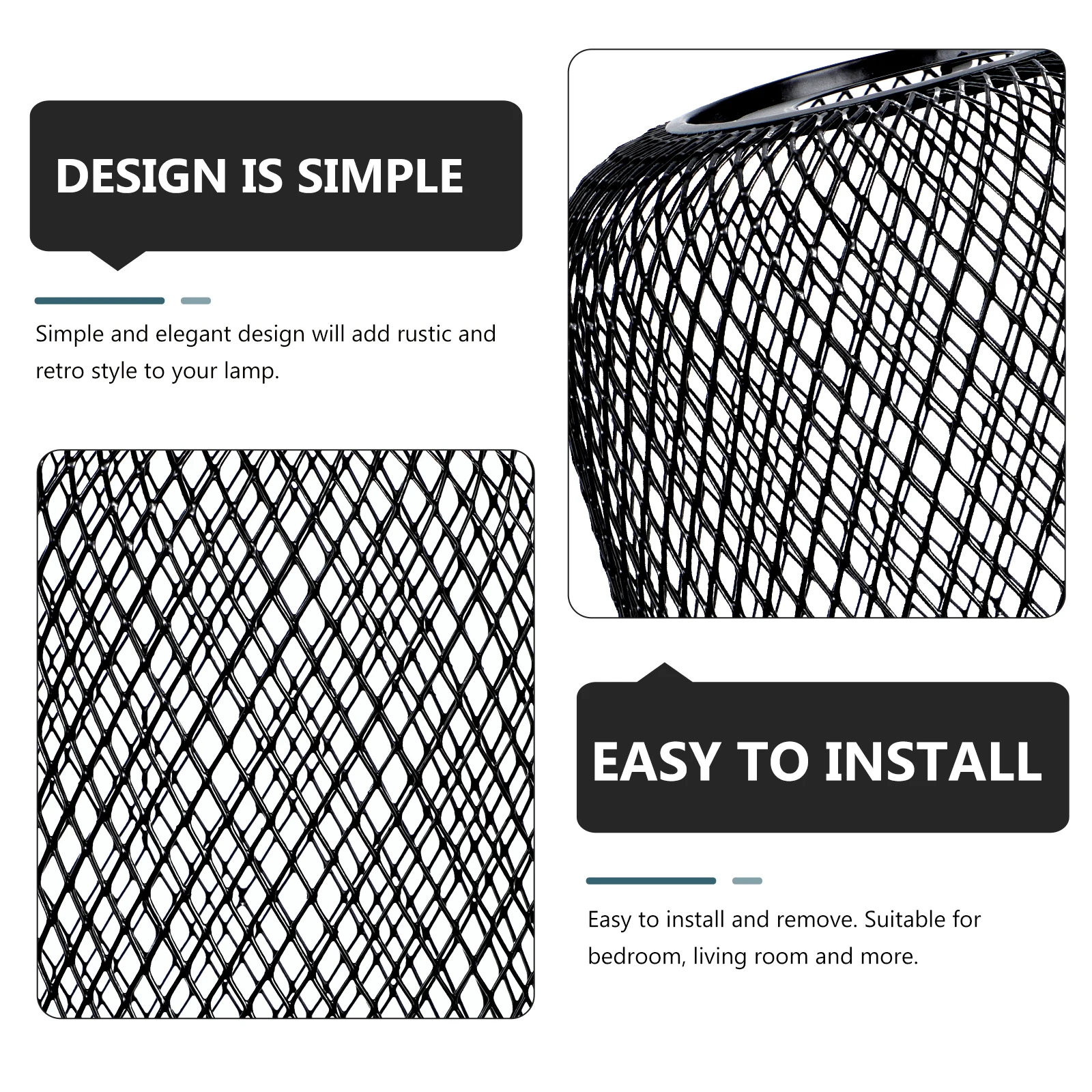 1pc Metal Lampshade Ceiling Lamp Cover Hollow-Out Decor Hanging Shell Bar Accessory Decorative Droplight Mesh Shell
1pc Metal Lampshade Ceiling Lamp Cover Hollow-Out Decor Hanging Shell Bar Accessory Decorative Droplight Mesh Shell