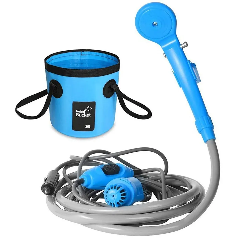 Camping Shower Electric Outdoor Shower Folding Bucket Kit for RV Travel Car Washing Camping Hiking Flowering Plants Watering
Camping Shower Electric Outdoor Shower Folding Bucket Kit for RV Travel Car Washing Camping Hiking Flowering Plants Watering