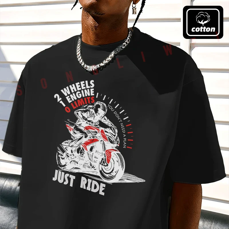 Men's Cotton T-Shirt Creative Biker Motorcycle Moto Tshirt Men's Casual Short Sleeve Tee
Men's Cotton T-Shirt Creative Biker Motorcycle Moto Tshirt Men's Casual Short Sleeve Tee